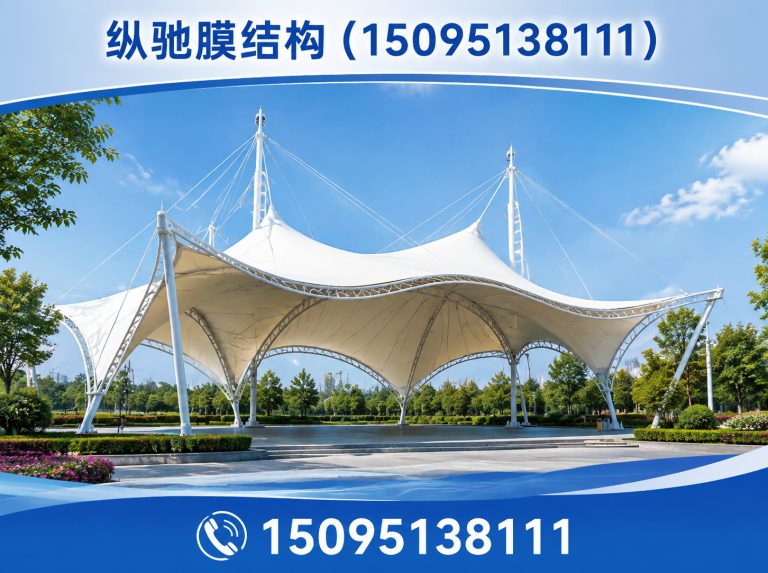 昌乐县膜结构停车棚展示图